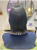 黒髪×外ハネボブ