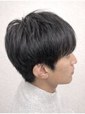 新宿メンズマッシュショート×黒髪ナチュラル【西武新宿駅】