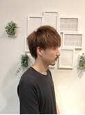 メンズカットに可愛げ残る、ゆるふわマッシュスタイル
