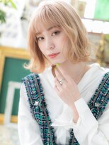 カバーヘア ブリス 川口(COVER HAIR bliss)&nbsp;韓国風大人ハイライトカラー透明感ロブヘア1a川口0代20代30代