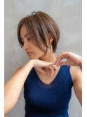 大人かわいい前下がりショートボブ/小顔/20代30代