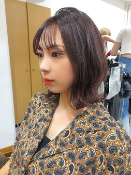 ネイロ 錦糸町(NeiRo) ボブカーキグレージュマッシュショート大人かわいい