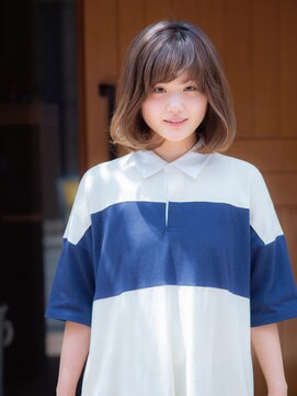 カルフール 草加本店(Carrefour) ヘアカット/ベージュブラウン/TOKIOトリートメント/髪質改善