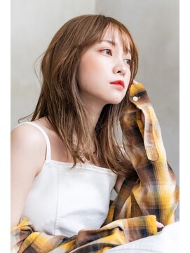 ロイジー(roijir) 表参道 roijir フェザーバング × カーキグレージュ