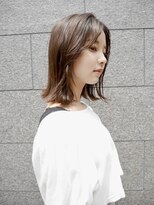 シュシュ(shushu)&nbsp;韓国風バングスタイル/オリーブベージュ【有海一生】髪質改善
