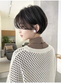 ★薄めバング小顔カットヘルシースタイルショコラアッシュ_☆≡