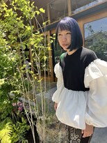 イメネ(YMENE) 韓国のおしゃれなモデルみたいなボブandカラー