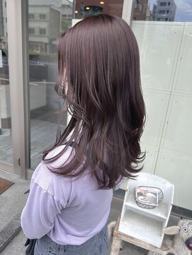 ミニム ヘアー(minim hair) 【minim__miku】w color 柔らか カシスピンク
