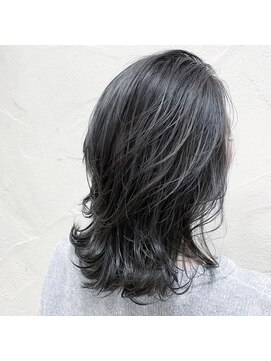 オリジンズヘアーセカンド 守谷店(Origins hair 2nd) 韓国風くびれヘア×グレーパールカラー×BYKARTE 3step TR