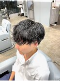 guest snap 前下がりマッシュ×ニュアンスパーマ