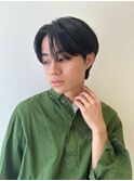メンズ韓国ヘアー　センターパート/10代20代30代