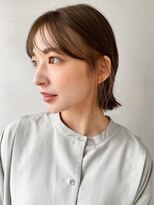 レクタ(RECTA) 黒髪ミディアムデジタルパーマイルミナカラーレイヤーボブ4