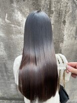 アース 相模大野店(EARTH)&nbsp;縮毛矯正ロング♪コスメストレート髪質改善ココアベージュ