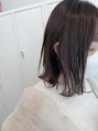 ルヴェルヘアー(Revel hair) ボブ × アッシュベージュ N.バームで艶感ボブ