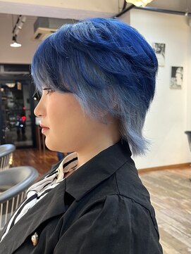 ルーム(Room) ダブルカラー/ホワイトインナーカラー/ネイビーカラー/ブリーチ