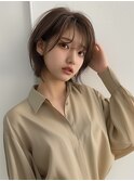 抜け感ショート×ナチュラルアッシュブラウン