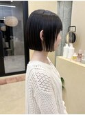 似合わせカットボブ小顔カット透明感カラーミルクティカラー