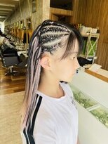 エルバイイエローコーン(ell by YELLOW CORN)&nbsp;サイドコーンロウストレート4本/ハイトーン/イメチェン/エクステ