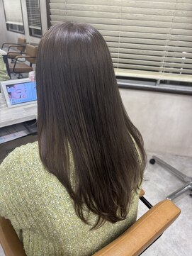 アジールヘア 東上野店(agir hair) 大人可愛いブリーチなしミルクティーベージュ【上野】