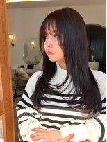 デビュー ヘアーメイク&nbsp;黒髪/ボブルフ/ネビージュ/小顔/ワンレン/宜野湾/髪質改善/前髪