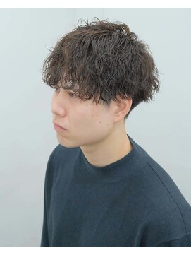 アーシェ 横浜店(A'SHE) メンズスパイラルパーマ　ハード　波巻き　マッシュ　横浜駅近