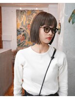 アペロ 柏(Apero)&nbsp;切りっぱなしボブ/オリーブグレージュ