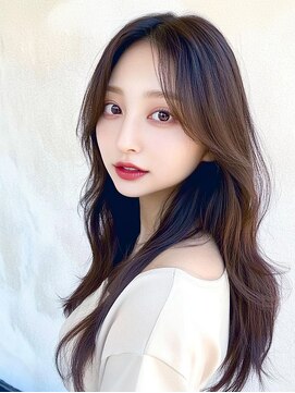 リンクミリ(Link mili) 小顔ミニウルフレイヤー/美髪チェリーブラウンくびれヘアカット