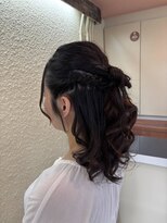 ヘッドショップパワープラス&nbsp;ハーフアップスタイル♪