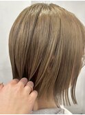 ミルクティーベージュ/ブリーチダブルカラーハイライト