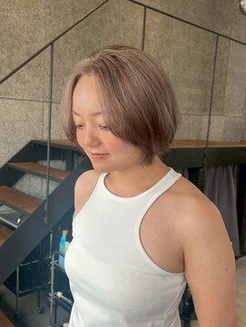 ゲーム 下北沢(GAME) ダブルカラー/大人レイヤー/ミルクティーベージュ/ウルフ/下北沢