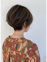 ヘアーメイクパウダー 天王寺寺田町店(Hair make powder)&nbsp;大人可愛い30代40代50代ナチュラルショートボブオリーブベージュ