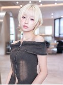20代30代大人ガーリー小顔レイヤー似合わせカットミニウルフ