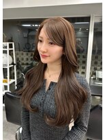フィーネ 吉祥寺(Fi -Ne)&nbsp;大人かわいいモカベージュ/韓国レイヤーカット/髪質改善/吉祥寺