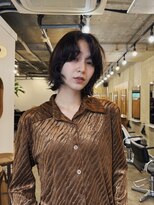 ヒュージ 表参道(huge)&nbsp;レイヤーボブ/ミニボブ/ニュアンスパーマ/顔周りカット/20代30代