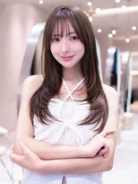 ケアリー 流山おおたかの森(Carelly)&nbsp;デザインカラー/レイヤーカット/ウェットヘア/オリーブベージュ