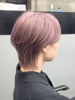 ギークス(GEEKS) 【GEEKS渋谷】シースルーマッシュウルフ/ピンクラベンダー/韓国