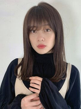 ステアケース 武蔵小杉店(stair:case) ロング大人かわいいアークアッシュブラウン暗めカラー内巻き