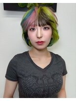 ヌル 原宿店(Null) セクションカラー/ルーツカラー/ブリーチデザインカラー/ウルフ