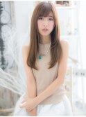 ナチュラルさも計算ずく☆ロングストレートa