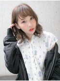 シースルーバングニュアンスウェーブ