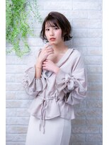 ヘアーアートシフォン 池袋西口店(Hair art chiffon)&nbsp;3Ｄカラーピンクアッシュ似合わせカットふわミディボブディ
