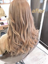 ブロッサム ヘアデザイン(blossom) ベージュ系カラー