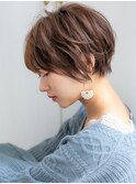 【石田勇士郎】アッシュブラウン毛先パーマ丸みショート