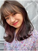 ちらっと見えるくらいが可愛い！インナーカラー★【さのあおい】
