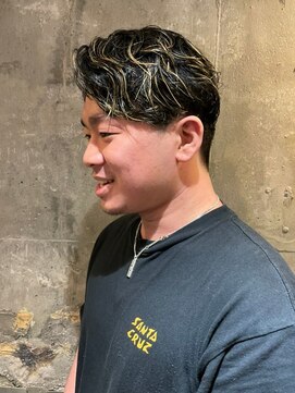 アルフレッド 瑞穂店(alfRed) メンズハイライト×パーマ