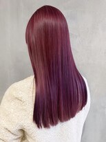 アルバム 渋谷パルコ(ALBUM) ピンクバイオレット_チェリーブラウンフェミニンロング_ba368302