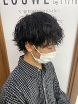 ローウェ バイ フィフス 立川メンズサロン(Louwe by fifth)&nbsp;ツイストスパイラルパーママッシュメンズパーマ波巻きパーマ