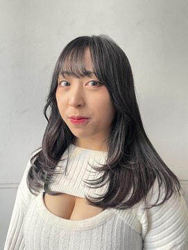 フェイス 石川町 (FACE) レイヤーカット/ブラックカラー/ダークトーン/ワンカール