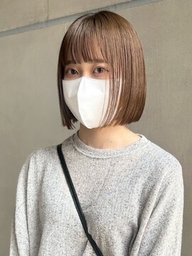 グラフ 立川(Graph.) 切りっぱなしボブ/美髪髪質改善/ピンクブラウン