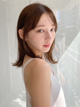 エトラ 渋谷店(etora) 前髪 アンブレラカラー こなれミディ イメチェン ウェーブパーマ